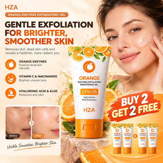 ✨Buy 2 Get 2 FREE 🍊Orange Enzyme Exfoliating Gel — Break Down Dead Skin, Unclog Pores & Reveal Baby-Smooth Skin