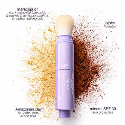 HZA Your Everyday Skin Perfection Routine — CC Serum + Solid SPF 30 Sunscreen Brush- Get 50% OFF!🔥