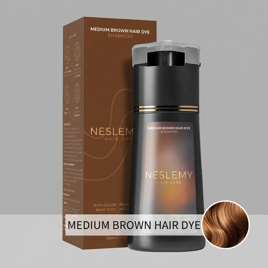 🎁 Buy 2 Get 1 FREE | 10-Minute Gray Coverage Hair Dye Shampoo ✨ Easy to Use, Ammonia-Free & Multi-Color