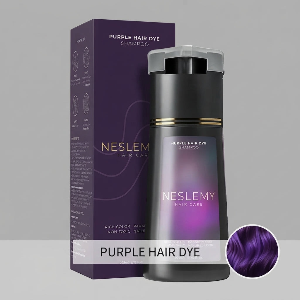 🎁 Buy 2 Get 1 FREE | 10-Minute Gray Coverage Hair Dye Shampoo ✨ Easy to Use, Ammonia-Free & Multi-Color