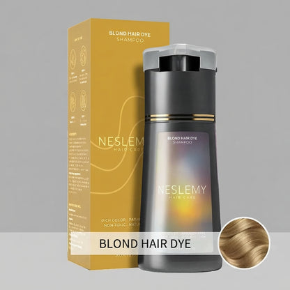 🎁 Buy 2 Get 1 FREE | 10-Minute Gray Coverage Hair Dye Shampoo ✨ Easy to Use, Ammonia-Free & Multi-Color